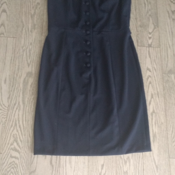 dark blue button down dress by Calvin Klein - Picture 7 of 13